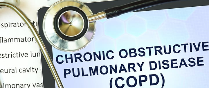 COPD written on tablet