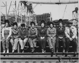 welders at Ingalls shipyard