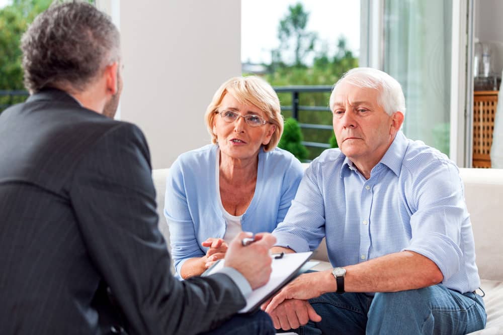 adults couple getting news